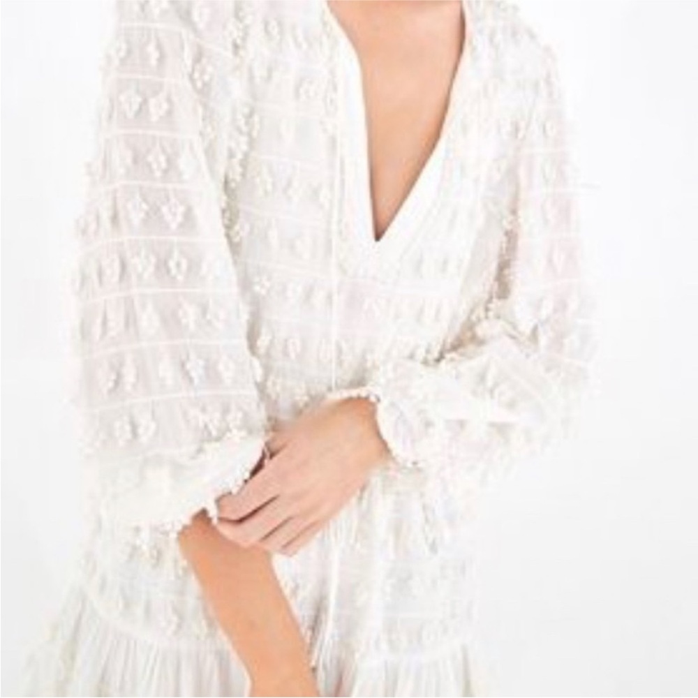 FARM Rio White Textured Mini Dress - Picture 5 of 14